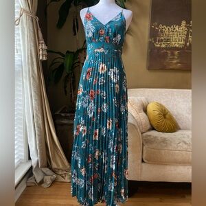 Jessica Simpson Floral Pleated Maxi Dress